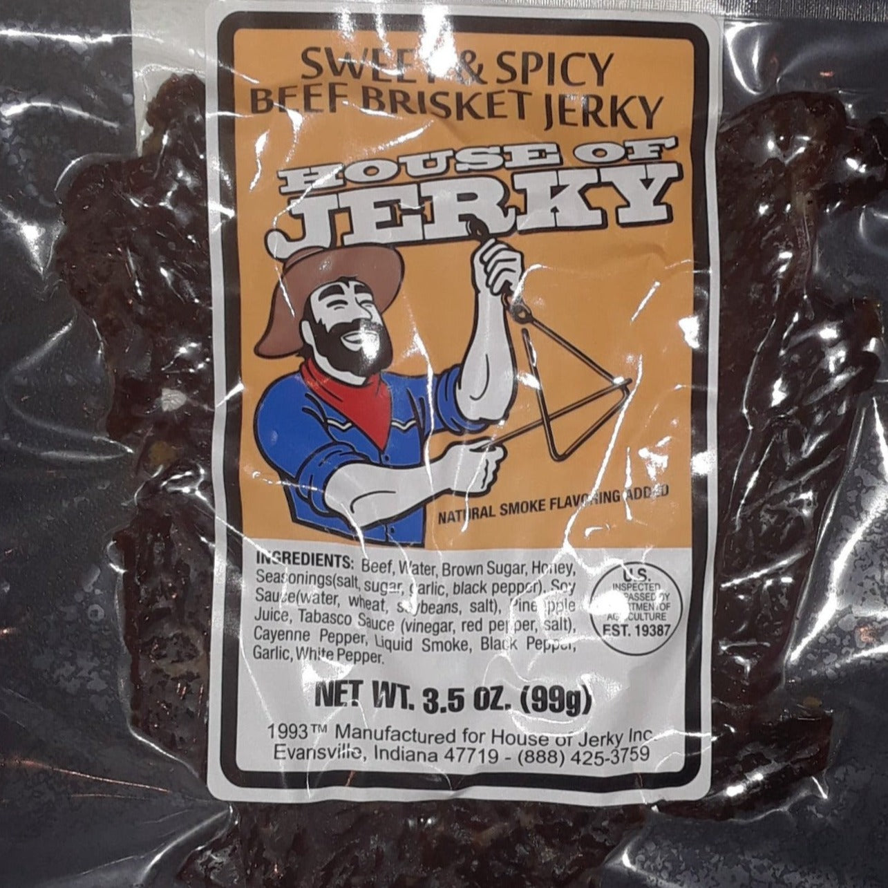 WASHINGTON STATE JERKY - JERKY - BEEF JERKY - BRISKET CUT JERKY