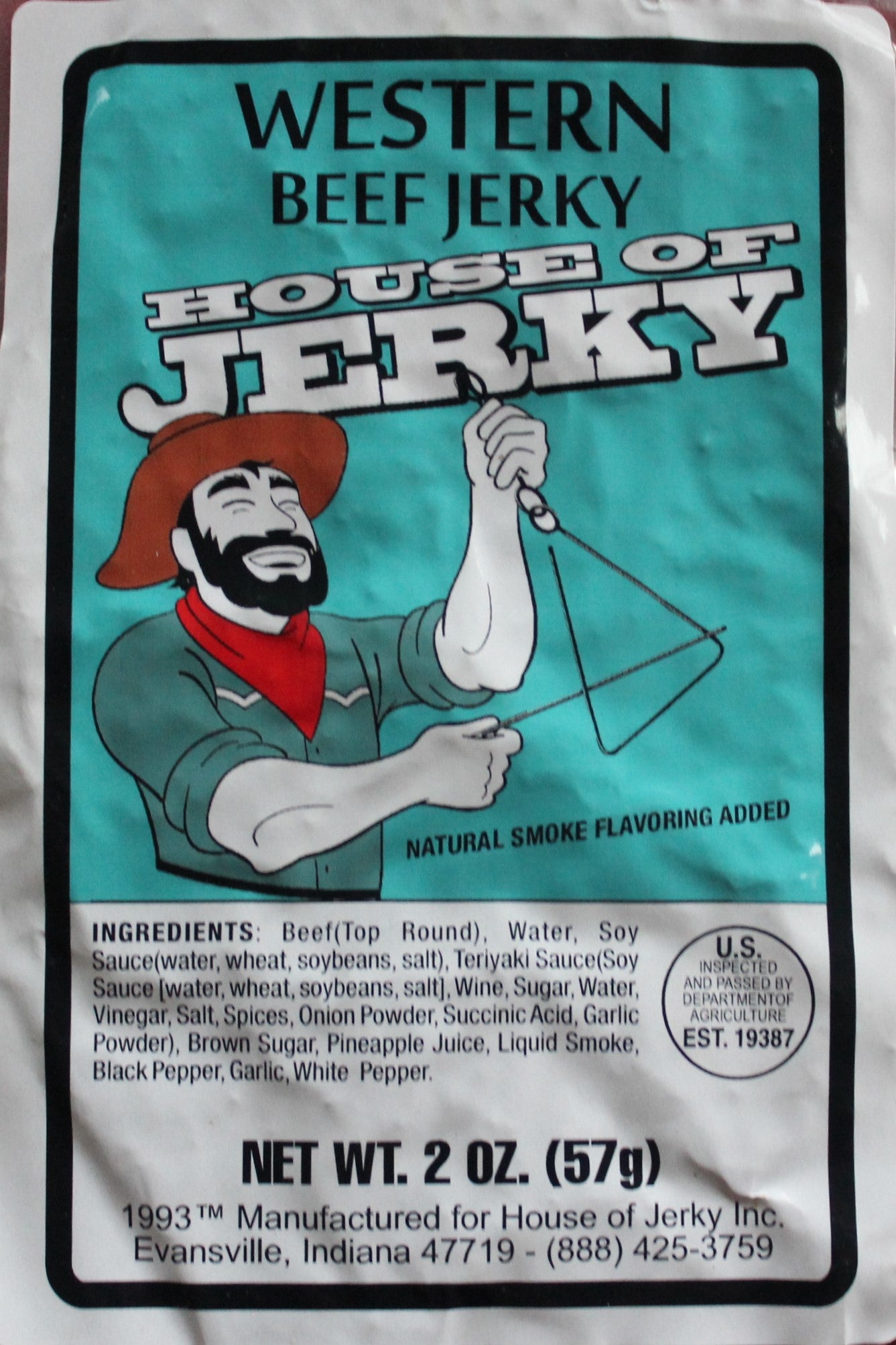 WASHINGTON STATE JERKY - BEEF JERKY - TOP-ROUND CUT JERKY