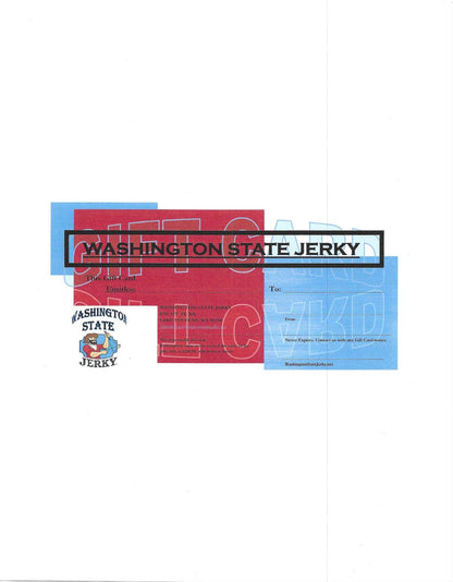 WASHINGON JERKY - GIFT CARDS