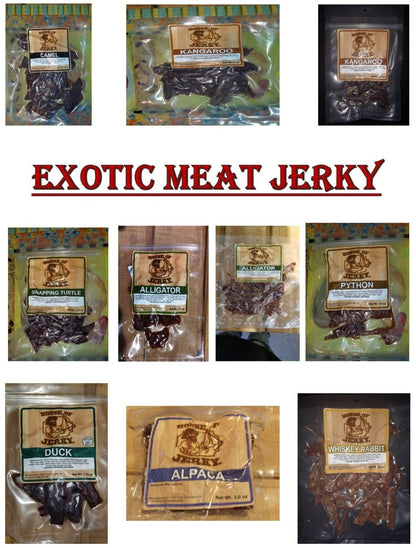 Washington State Jerky - Exotic Meat Jerky Menu