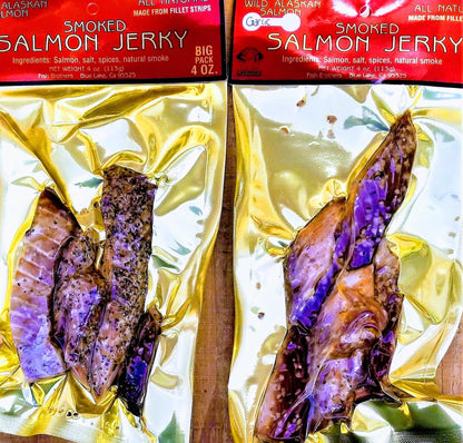 Washington State Jerky - Fish Jerky - Cedar-Smoked Salmon Jerky - Peppered - 4oz