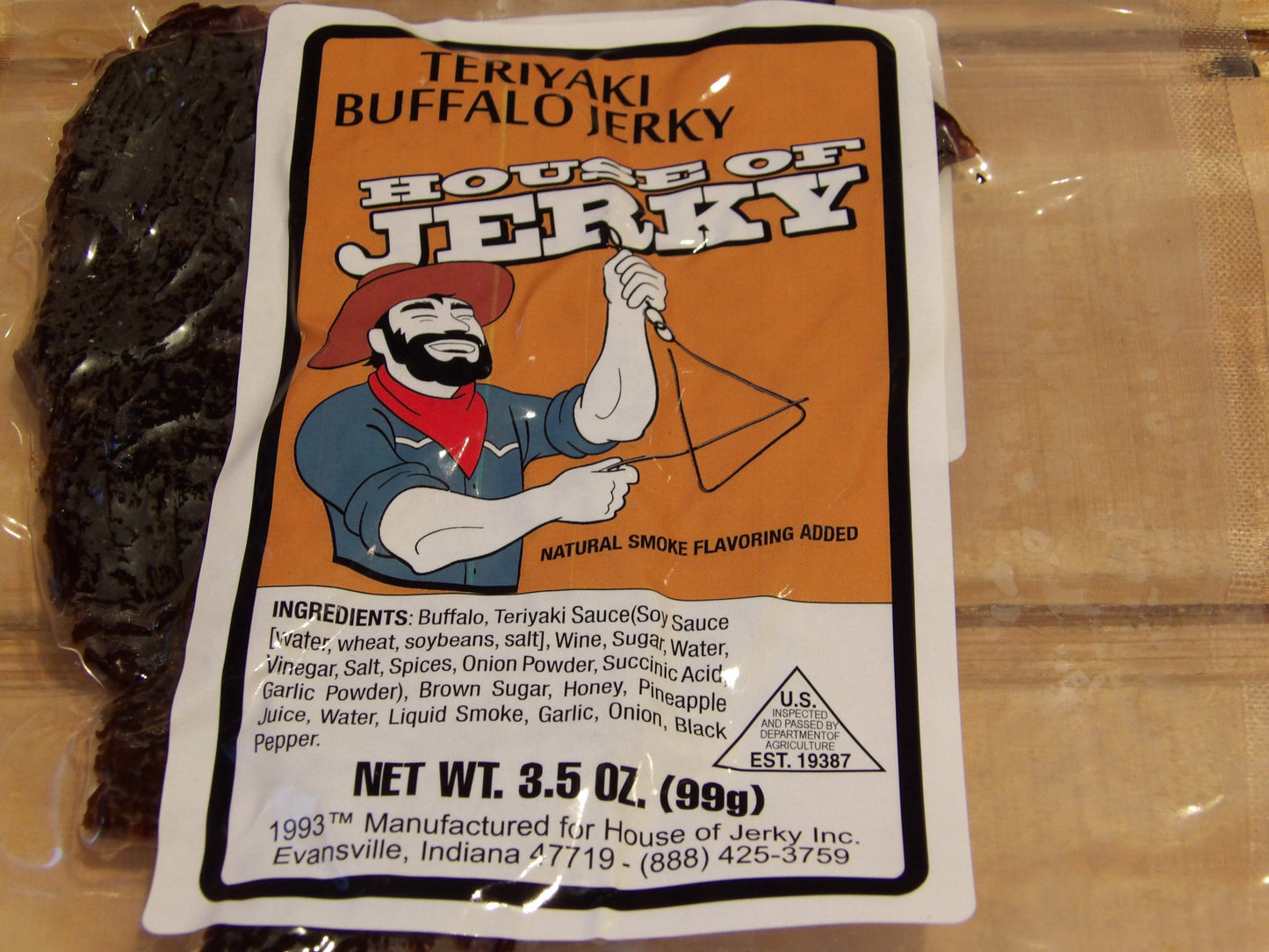 WASHINGTON STATE JERKY - JERKY - GAME MEAT JERKY - BISON - BUFFALO - VENISON - ELK - WILD BOAR - OSTRICH - LAMB