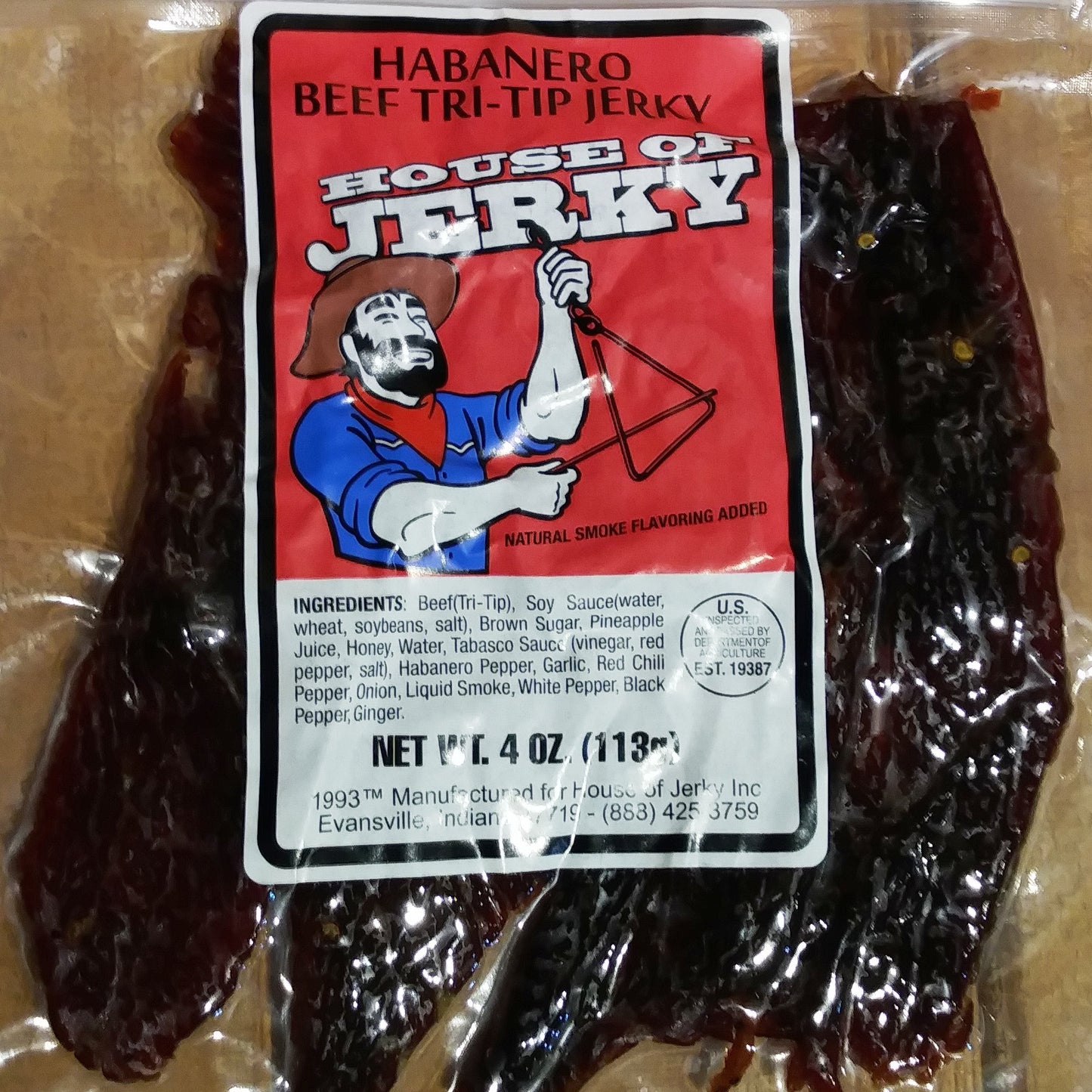 WASHINGTON STATE JERKY - BEEF JERKY - TRI-TIP CUT JERKY